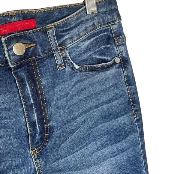 UPCYCLED Women's Jeans Size 4 Handpainted Back Pockets - Picture 5 of 14